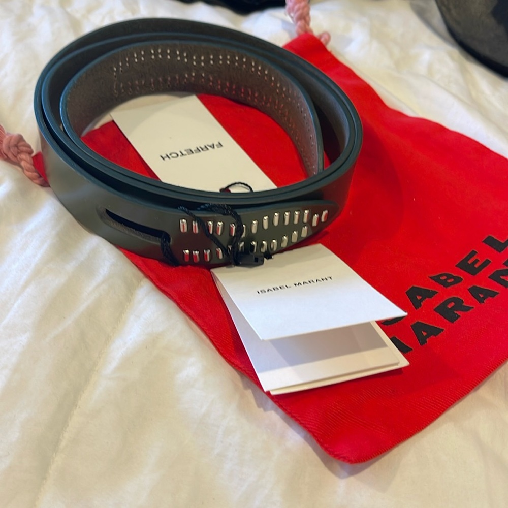 Isabel Marant Ceinture Lecce Size L Khaki belt perfect